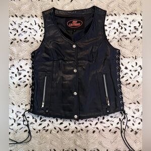 Women’s Vintage Leather Vest